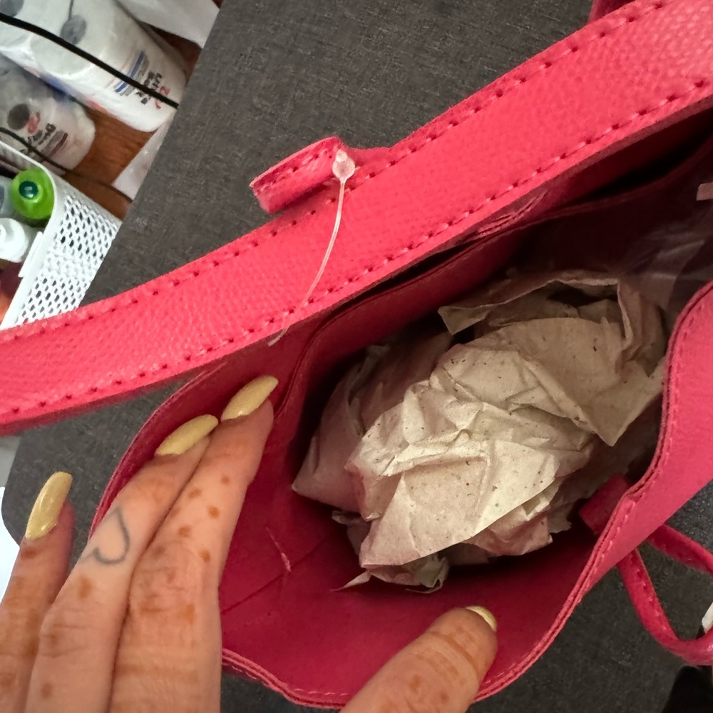 Pink Leather Handbag - Picture 2 of 2